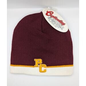 Vintage PC Chargers Knit Beanie | Maroon Gold White | Captivating Headgear